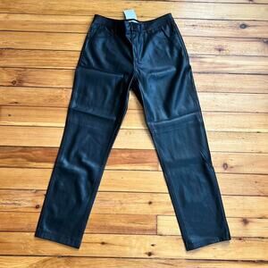 Mango faux leather pants us6